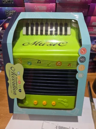 Acordeão Musical Infantil Verde