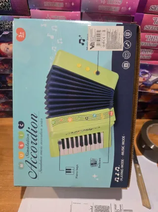 Acordeão Musical Infantil Verde