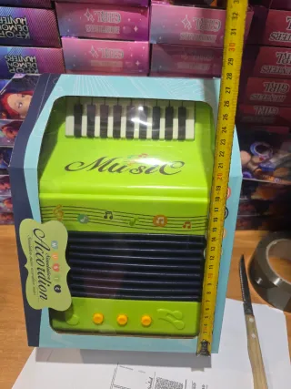 Acordeão Musical Infantil Verde