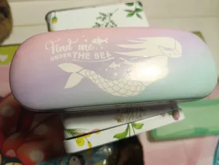 Gafas de sol niña glitter funda sirena