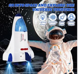 Cohete Espacial Juguete con Sonido y Luces