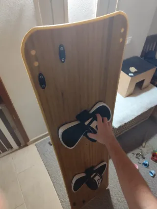 Tabla de Kitesurf artesanal (Custom) + footstraps.