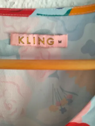 Vestido floral manga corta Kling