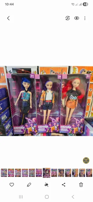 Bonecas k pop demon hunters com musica- Conjunto d