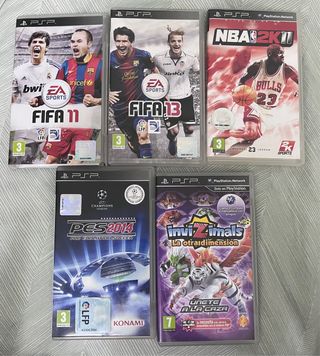 Juegos PSP: FIFA, NBA 2K11, PES, Invizimals