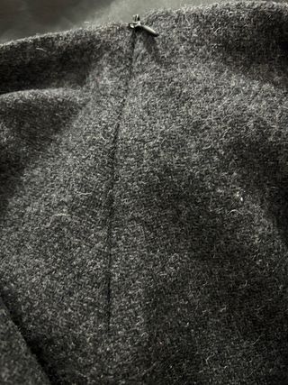 Falda Zara Lana Gris Talla 36