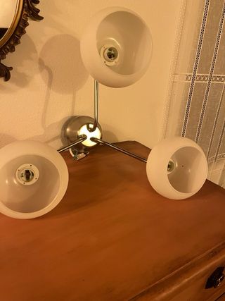 Lámpara moderna 3 esferas cristal