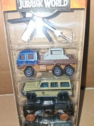 Pack 5 Coches Matchbox Jurassic World