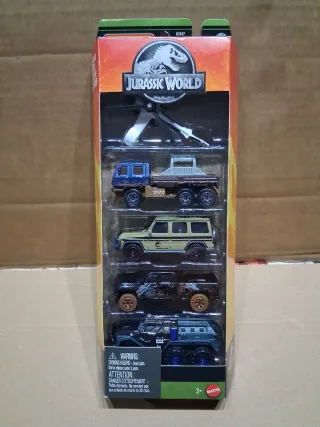 Pack 5 Coches Matchbox Jurassic World