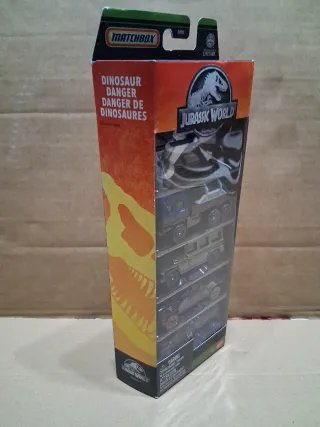 Pack 5 Coches Matchbox Jurassic World