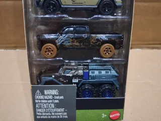 Pack 5 Coches Matchbox Jurassic World