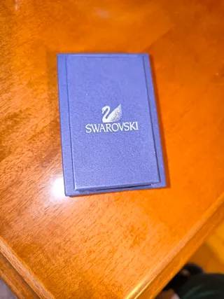 Colgante Corazón Swarovski Azul y Plata