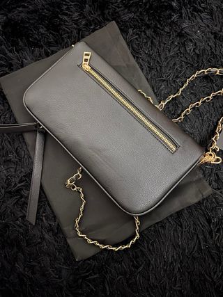 Bolsa Zadig & Voltaire preta com detalhes dourados