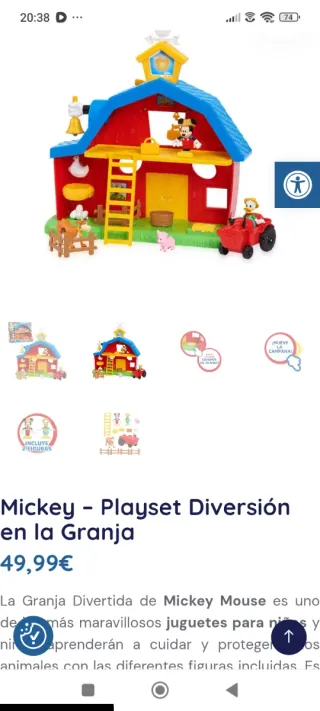 Playset Granja Diversión Mickey Mouse