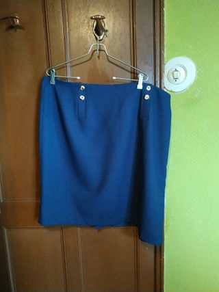 Falda Adolfo Dominguez Talla 54 Azul