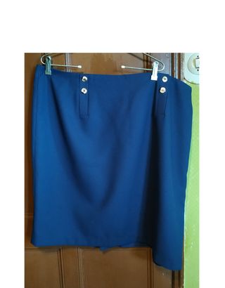 Falda Adolfo Dominguez Talla 54 Azul