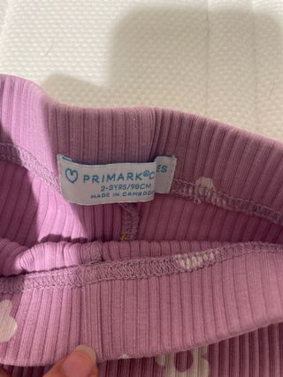 Mallas florales moradas talla 2-3 años