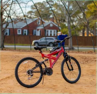Bicicleta de Montaña Roja Gauntlet