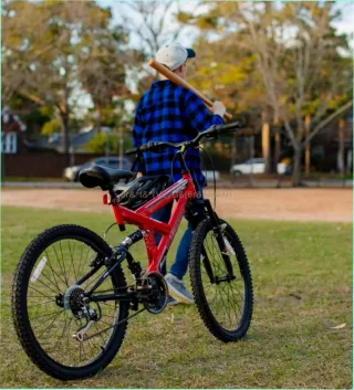 Bicicleta de Montaña Roja Gauntlet