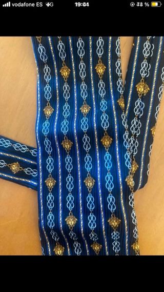 Corbata Versace negra y Dorada
