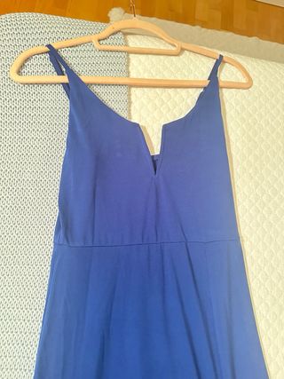 Vestido de fiesta azul largo