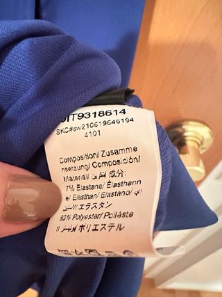 Vestido de fiesta azul largo