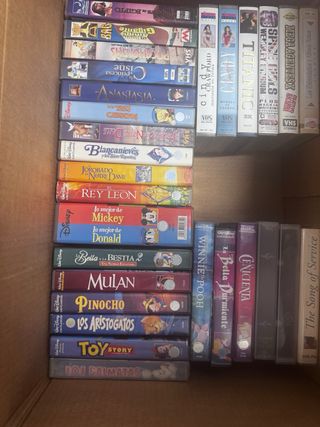 Lote Películas VHS Disney Clásicos