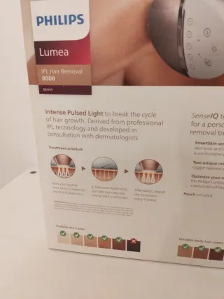 Depiladora Philips Lumea IPL Serie 8000 PRECINTADA