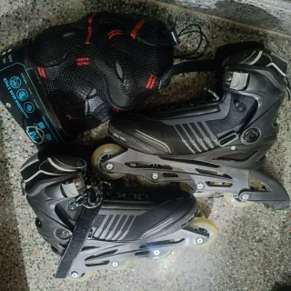 Patines ,protecciones y bolsa