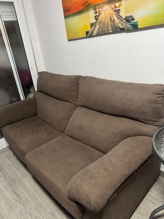 Sofá de 2 plazas marrón URGE VENTA