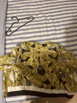 Chaqueta Versace Talla S Estampado Barroco Dorado