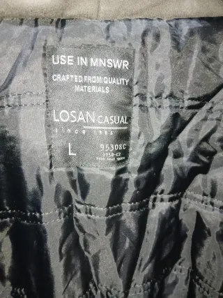 Chaquetón lana gris talla 52 L