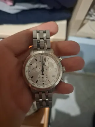 Orologio Tissot Cronografo Argento Bianco