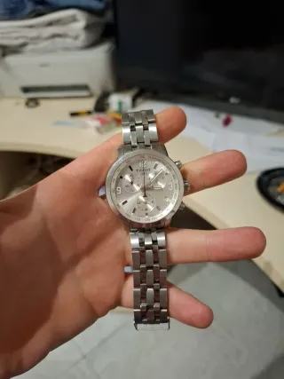 Orologio Tissot Cronografo Argento Bianco