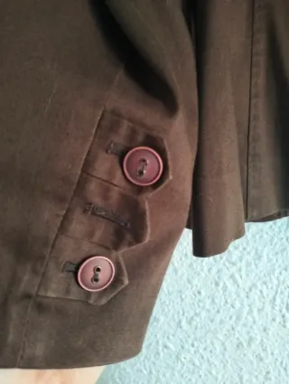 Chaqueta corta vintage marrón
