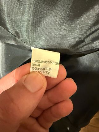 Chaqueta Zara Piel Negra Hombre