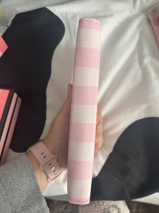 Victoria's Secret Tarjetero Monedero Rayas Rosa.