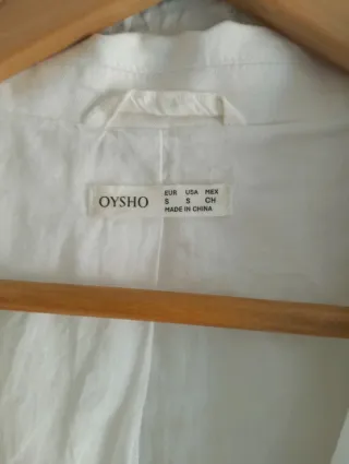 Chaqueta blanca de lino