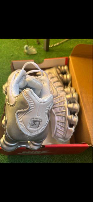 Nike Shox TL Plata y Blanco