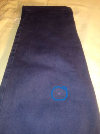 Pantalones Massimo Dutti Mujer Azules Algodón