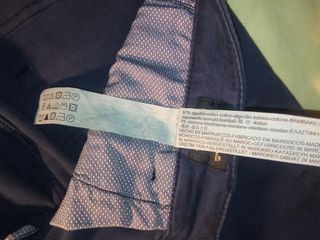 Pantalones Massimo Dutti Mujer Azules Algodón