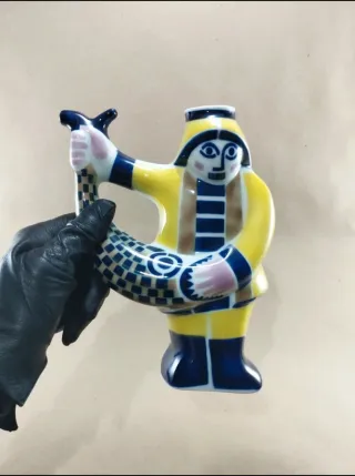 Botijo Sargadelos Pescador Porcelana