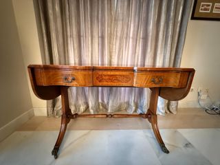 Mesa consola antigua abatible