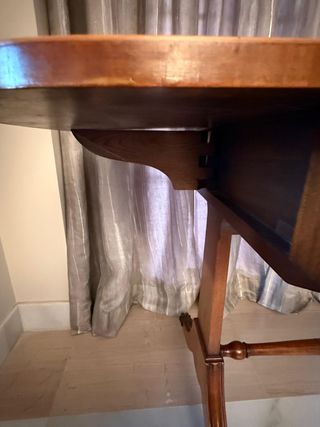 Mesa consola antigua abatible