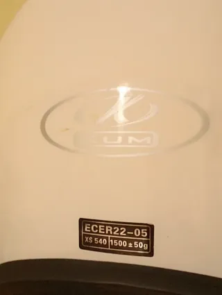 Casco Moto KUM Integral Modular Blanco