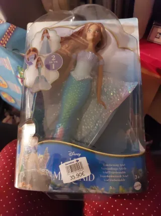 Muñeca Ariel Disney La Sirenita Transformable