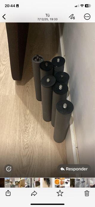 Regalo! Somier Cama Matrimonio Negro/Marrón