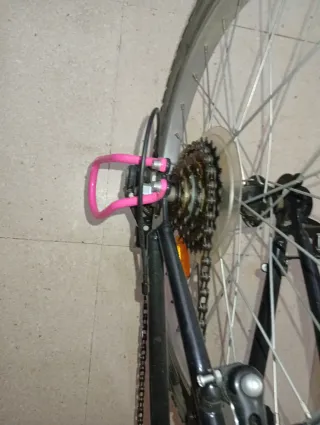 Bicicleta Infantil Niña Rosa y Negra