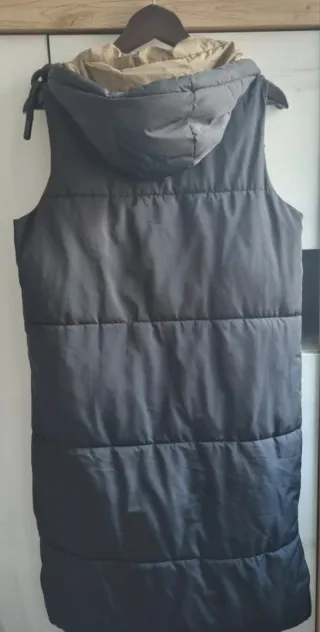 Chaleco reversible Zara negro multicolor