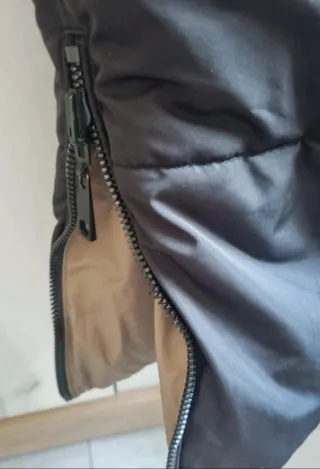 Chaleco reversible Zara negro multicolor